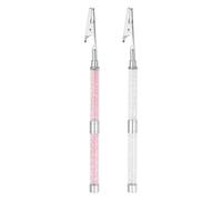 PATIKIL Bracelet Helper Tool, 2 Pack Bracelet Helper to Put on Yourself Jewelry Helper Fastening and Hooking Equipment for Necklace Watch Clasps, Pink White