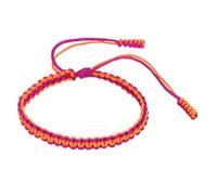 PATIKIL Braided Bracelet, Mens Women Tibetan String Rope Bracelet Handmade Lucky Prayer Protection Adjustable Size for Gifts Anniversary Family, Dark Purple Orange