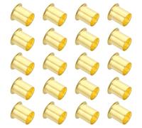 PATIKIL Brass Compression Insert, 20 Pack 18mm OD x 14mm ID Tube Insert Tube Support Compression Fitting Assortment Kit for Water Oil Air Pipe