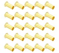 PATIKIL Brass Compression Insert for 3/8" Inch OD Tube, 40 Pack Insert Tube Support Compression Fitting Assortment Kit for Water Oil Air Pipe
