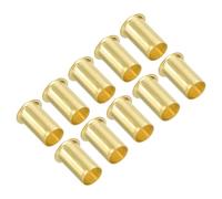 PATIKIL Brass Compression Insert for 3/8" Tube OD, 10 Pack Insert Tube Support Compression Fitting Assortment Kit for Water Oil Air Pipe