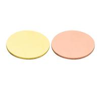 PATIKIL Brass Copper Sheets, 20mmx1.0mm Round Plate Pure Brass Copper Disc for Crafts Electrical Repairs, 2 Pcs