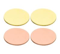 PATIKIL Brass Copper Sheets, 20mmx1.0mm Round Plate Pure Brass Copper Disc for Crafts Electrical Repairs, 4 Pcs
