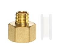 PATIKIL Brass Pipe Fitting, 3Pcs 1/4" NPT Male to 1/2" NPT Female Pipe Reducer Adapter Extension Connectors Brass Fittings for Water Gas Refrigeration