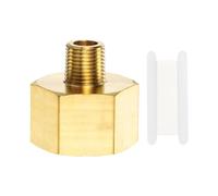 PATIKIL Brass Pipe Fitting, 3Pcs 1/8" NPT Male to 1/2" NPT Female Pipe Reducer Adapter Extension Connectors Brass Fittings for Water Gas Refrigeration