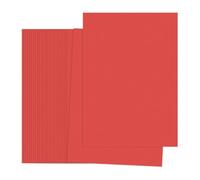 PATIKIL Bright Red Print Copy Paper, 50 Sheets 8.3x5.9 A5 19lb/70gsm Double Sided Colorful Print Paper Bulk Sheet DIY Craft Art Projects Supplies for Printer Origami
