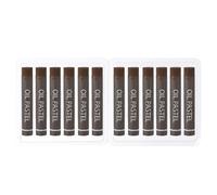 PATIKIL Bronze Oil Pastels, 12Pcs Soft Oil Crayons Creamy Pastels Stick Art Supplies for Art Painting Drawing Blending Graffiti for Artists Beginners