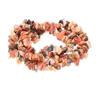PATIKIL Brown Chip Stone Natural Rock Beads, 200-230 Pcs, 0.1"-0.3" (5-8mm), Oval, Oblong, Triangular, Craft Bead, Jewelry Making