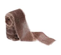 PATIKIL Brown Velvet Ribbon, 1-1/2 Inch x 3 Yards Frayed Velvet Ribbons for Gift Wrapping for Wreaths Flower Bouquets Bows Wedding Decor