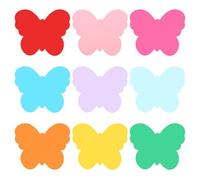 PATIKIL Bulletin Cutouts Paper, 108 Pcs Butterfly Shape Bulletin Board Paper Cut Outs Decorations with Adhesive Points for Classroom DIY Crafts Projects Party Supplies, Multicolored