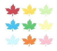 PATIKIL Bulletin Cutouts Paper, 36 Pcs Maple Leaf Shaped Bulletin Board Paper Cut Outs Decorations for Classroom DIY Crafts Projects Party Supplies, Multicolored