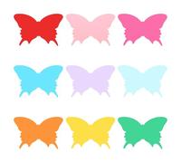 PATIKIL Bulletin Cutouts Paper, 54 Pcs Cute Butterfly Shape Bulletin Board Paper Cut Outs Decorations with Adhesive Points for Classroom DIY Crafts Projects Party Supplies, Multicolored