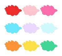 PATIKIL Bulletin Cutouts Paper, 54 Pcs Fallen Leaves Shape Bulletin Board Paper Cut Outs Decorations with Adhesive Points for Classroom DIY Crafts Projects Party Supplies, Multicolored