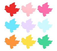 PATIKIL Bulletin Cutouts Paper, 54 Pcs Maple Leaf Shape Bulletin Board Paper Cut Outs Decorations with Adhesive Points for Classroom DIY Crafts Projects Party Supplies, Multicolored