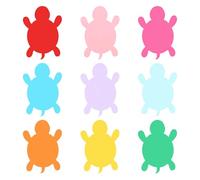 PATIKIL Bulletin Cutouts Paper, 54 Pcs Turtle Shape Bulletin Board Paper Cut Outs Decorations with Adhesive Points for Classroom DIY Crafts Projects Party Supplies, Multicolored