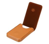 PATIKIL Business Card Holder, PU Leather Business Card Pocket Slim Name Card Wallet with Magnetic Shut for Office Credit Card ID Organization, Tan Color