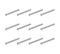 PATIKIL Button Head Socket Cap Screws, 12 PCS 1/4-20 UNC x 2-3/4 Inch 304 Stainless Steel Hex Drive Fully Thread Machine Bolts Screw for Furniture Water Pump Light Fixture, Silver