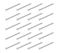 PATIKIL Button Head Socket Cap Screws, 20 PCS #4-40 UNC x 1-1/2 Inch 304 Stainless Steel Hex Drive Fully Thread Machine Bolts Screw for Furniture Water Pump Light Fixture, Silver