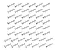 PATIKIL Button Head Socket Cap Screws, 60 PCS #6-32 UNC x 3/4 Inch 304 Stainless Steel Hex Drive Fully Thread Machine Bolts Screw for Furniture Water Pump Light Fixture, Silver
