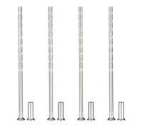 PATIKIL Cabinet Handle Screws M4x100, 4Pcs Break Away Screws Drawer Pull Screw Phillips Drive Flat Countersunk Head Bolts with Sleeve for Door Handle Lever