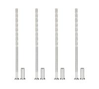 PATIKIL Cabinet Handle Screws M4x110, 4Pcs Break Away Screws Drawer Pull Screw Phillips Drive Flat Countersunk Head Bolts with Sleeve for Door Handle Lever