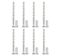 PATIKIL Cabinet Handle Screws M4x60, 8Pcs Break Away Screws Drawer Pull Screw Phillips Drive Flat Countersunk Head Bolts with Sleeve for Door Handle Lever