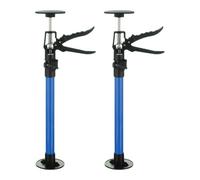 PATIKIL Cabinet Jack Support Pole, 19.7" to 45.3" Telescopic 3rd Hand Support Rod with Rotating Base, 220lbs Capacity for Drywall Jack, Cargo Bars, Blue 2 Pack
