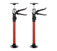 PATIKIL Cabinet Jack Support Pole,19.7" to 45.3" Telescopic 3rd Hand Support Rod with Rotating Base, 220lbs Capacity for Cabinet Jack, Drywall Jack, Cargo Bars,Red 2 Pack