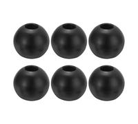 PATIKIL Cable Ball Stopper, 6pcs Rubber Gym Machine Accessories for Cable Fitness Equipment Wire Rope Port Joint Replacement Parts for Home Gym Machine, Black