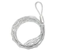 PATIKIL Cable Pulling Grip for 40-50mm (1.57"-1.97") OD Cord, Mesh Metal Wire Puller Socks Anti-Slip Electrical Sleeve Strand for Light and Heavy Cables, Silver