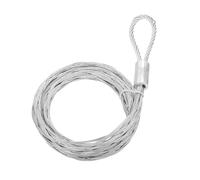 PATIKIL Cable Pulling Grip for 50-60mm (1.95"-2.34") OD Cord, Mesh Metal Single Side Wire Puller Socks Anti-Slip Electrical Sleeve Strand for Light and Heavy Cables, Silver