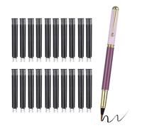 PATIKIL Calligraphy Brush Pens, Refillable Brush Pen Set with Fountain Black Ink Metal Clip Chinese Hand Writing Marker Kits for Lettering Journaling Art Drawing, Dark Pink
