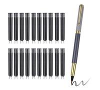PATIKIL Calligraphy Brush Pens, Refillable Brush Pen Set with Fountain Black Ink Metal Clip Chinese Hand Writing Marker Kits for Lettering Journaling Art Drawing, Grey