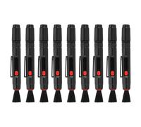 PATIKIL Camera Dusting Brush, Multifunction Cleaning Brush Keyboard Lens Pen Screen Lens Cleaner for Vinyl Records, LP Scan, SLR & Computer Screens,9 Pcs Red