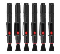 PATIKIL Camera Dusting Brush, Multifunction Cleaning Brush Keyboard Lens Pen Screen Lens Cleaner for Vinyl Records, LP Scan, SLR & Computer Screens,6 Pcs Red