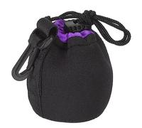 PATIKIL Camera Lens Bag, 2.8" IDx3.9 H Drawstring Lens Pouch with Thick Protective Neoprene, Lens Case for DSLR Camera Lens, Water Coffee Cups, Black, Purple
