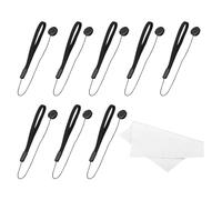 PATIKIL Camera Lens Cap Keeper, 8Pcs Elastic Lens Cover Tether Leash with Cloth for DSLR SLR Camera Mirrorless Lenses Prevent Lens Cap Lost for Nikon, for Fujifilm, for Pentax, for Leica