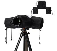 PATIKIL Camera Rain Cover, 2Pcs Waterproof Protective Covers Camera Sleeve Protector Photography Rain Gear Up to 8.5 Inch Lens for Nikon, Black
