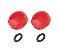 PATIKIL Camera Shutter Button, 2 Pack 12mm Concave Surface Shutter Release Buttons Pure Copper Camera Button for Nikon for Fujifilm for Leica DSLR/SLR, Red