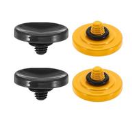 PATIKIL Camera Shutter Button, 2 Pack Soft Shutter Release Button Pure Copper Camera Button Concave Suitable for Nikon for Fujifilm for Leica DSLR/SLR Camera, Black Yellow