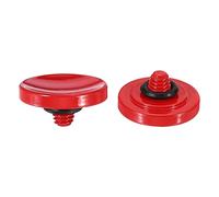 PATIKIL Camera Shutter Button, 2 Pack Soft Shutter Release Button Pure Copper Camera Button Concave suitable for Nikon for Fujifilm for Leica DSLR/SLR Camera, Red