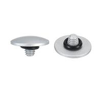 PATIKIL Camera Shutter Button, 2 Pack Soft Shutter Release Button Pure Copper Camera Button Convex suitable for Nikon for Fujifilm for Leica DSLR/SLR Camera, Silver