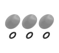 PATIKIL Camera Shutter Button, 3 Pack 10mm Convex Surface Shutter Release Buttons Pure Copper Camera Button for Nikon for Fujifilm for Leica DSLR/SLR, Gray