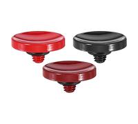 PATIKIL Camera Shutter Button, 3 Pack Soft Shutter Release Button Pure Copper Camera Button Concave, for Nikon for Fujifilm for Leica Dark Red/Red/Black