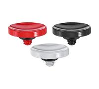 PATIKIL Camera Shutter Button, 3 Pack Soft Shutter Release Button Pure Copper Camera Button Concave, for Nikon for Fujifilm for Leica Red/Black/Silver