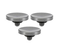 PATIKIL Camera Shutter Button, 3 Pack Soft Shutter Release Button Pure Copper Camera Button Concave Suitable for Nikon for Fujifilm for Leica DSLR/SLR Camera, Silver