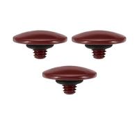 PATIKIL Camera Shutter Button, 3 Pack Soft Shutter Release Button Pure Copper Camera Button Convex Suitable for Nikon for Fujifilm for Leica DSLR/SLR Camera, Dark Red