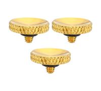 PATIKIL Camera Shutter Button, 3 Pack Soft Shutter Release Button Pure Copper Camera Button Knurled Suitable for Nikon for Fujifilm for Leica DSLR/SLR Camera, Golden