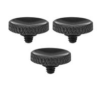 PATIKIL Camera Shutter Button, 3 Pack Soft Shutter Release Button Pure Copper Camera Button Knurled Suitable for Nikon for Fujifilm for Leica DSLR/SLR Camera, Black