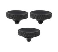 PATIKIL Camera Shutter Button, 3 Pack Soft Shutter Release Button Pure Copper Camera Button Knurled Suitable for Nikon for Fujifilm for Leica DSLR/SLR Camera, Matte Black